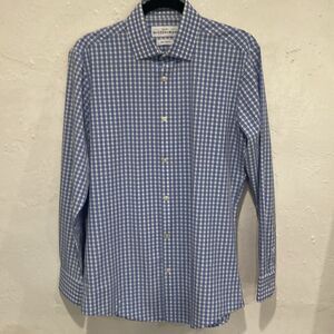 Mizzen+Main long sleeve button down All Size Small Blue/white Trim Fit